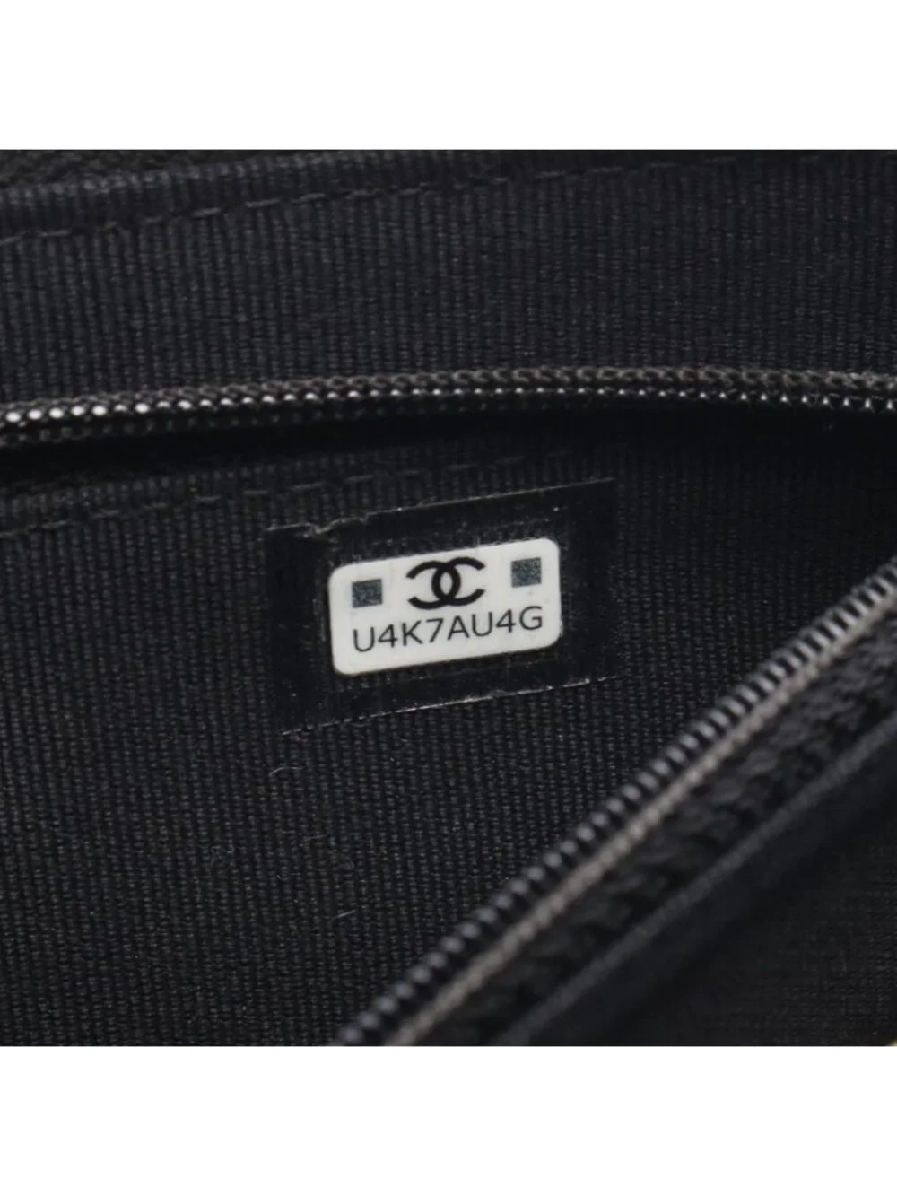 Chanel Clutch Quilted Wallet Black Caviar Leather Chain